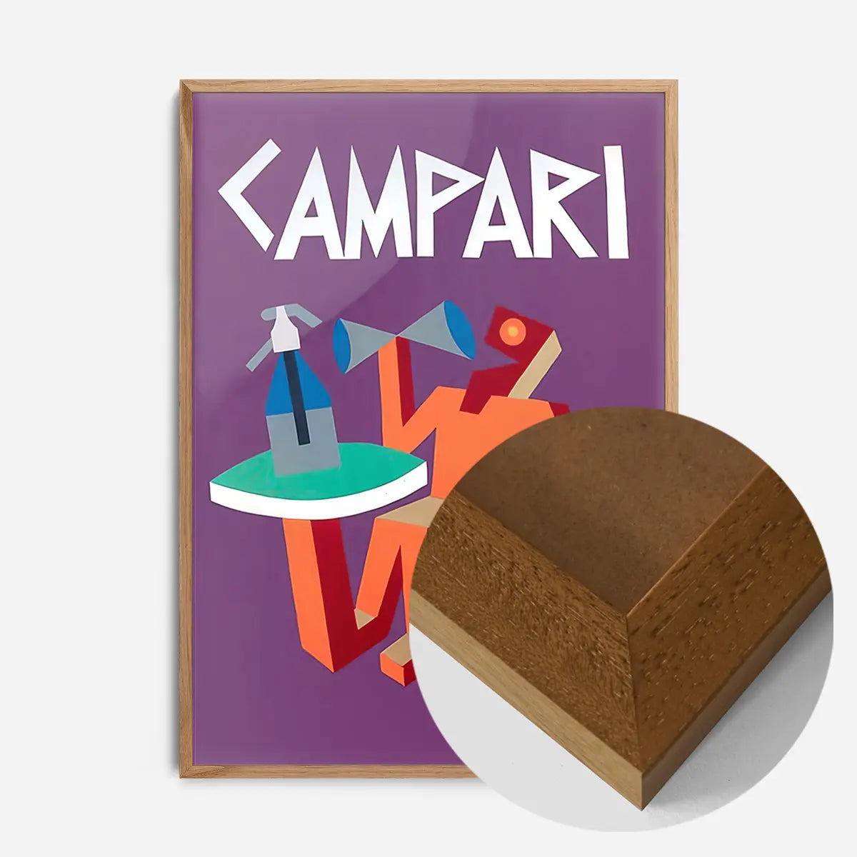 Purple Campari Design Poster Print