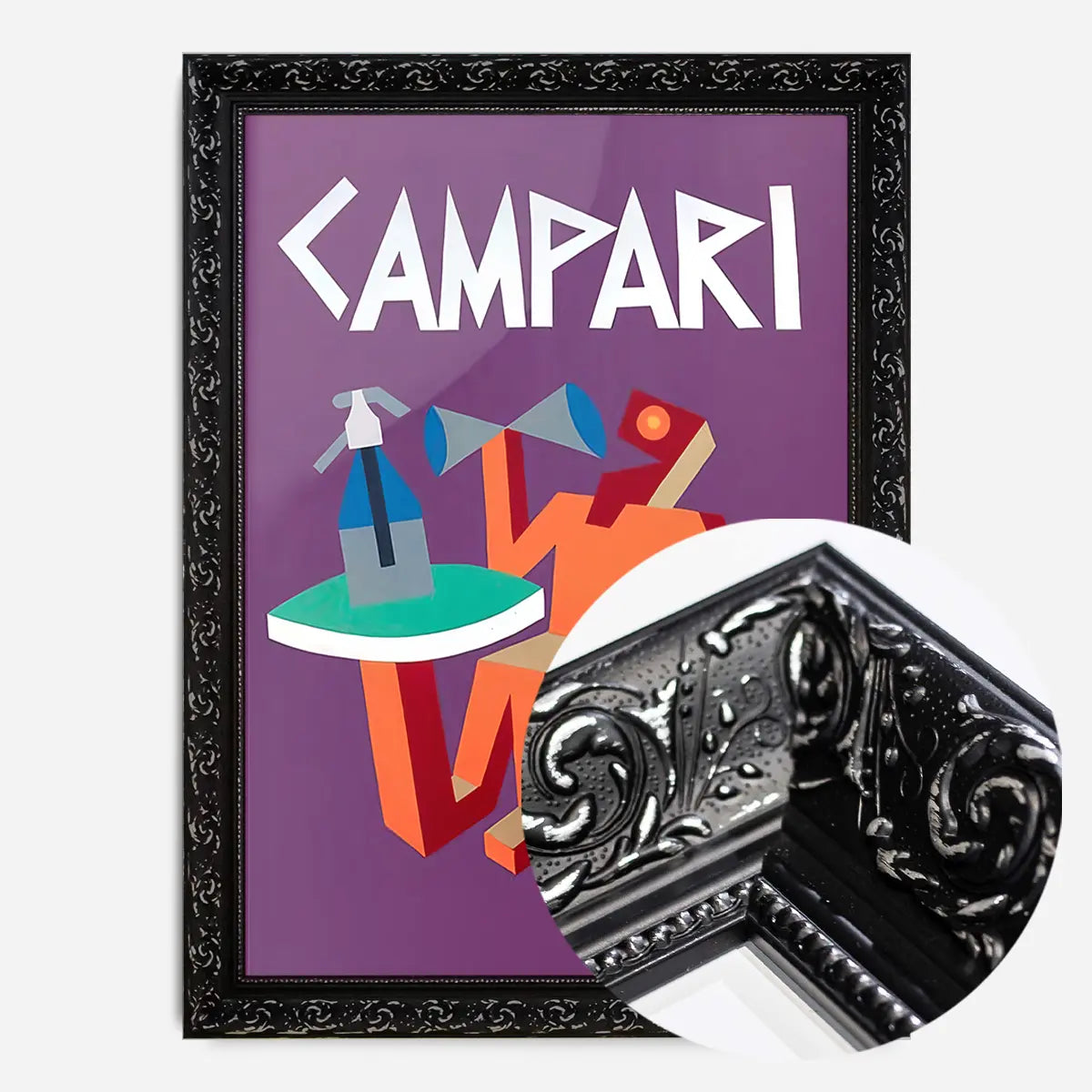 Purple Campari Design Poster Print