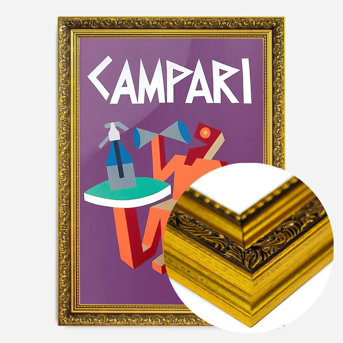 Purple Campari Design Poster Print
