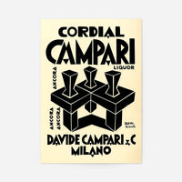 Campari Cordial Fortunato Depero Italian Futurist Print