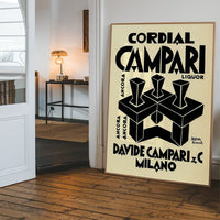 Campari Cordial Fortunato Depero Italian Futurist Print