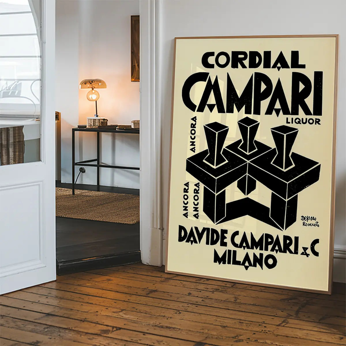 Campari Cordial Fortunato Depero Italian Futurist Print