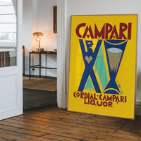 Yello Campari Cordial Liquor Poster Print