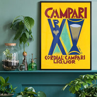 Yello Campari Cordial Liquor Poster Print