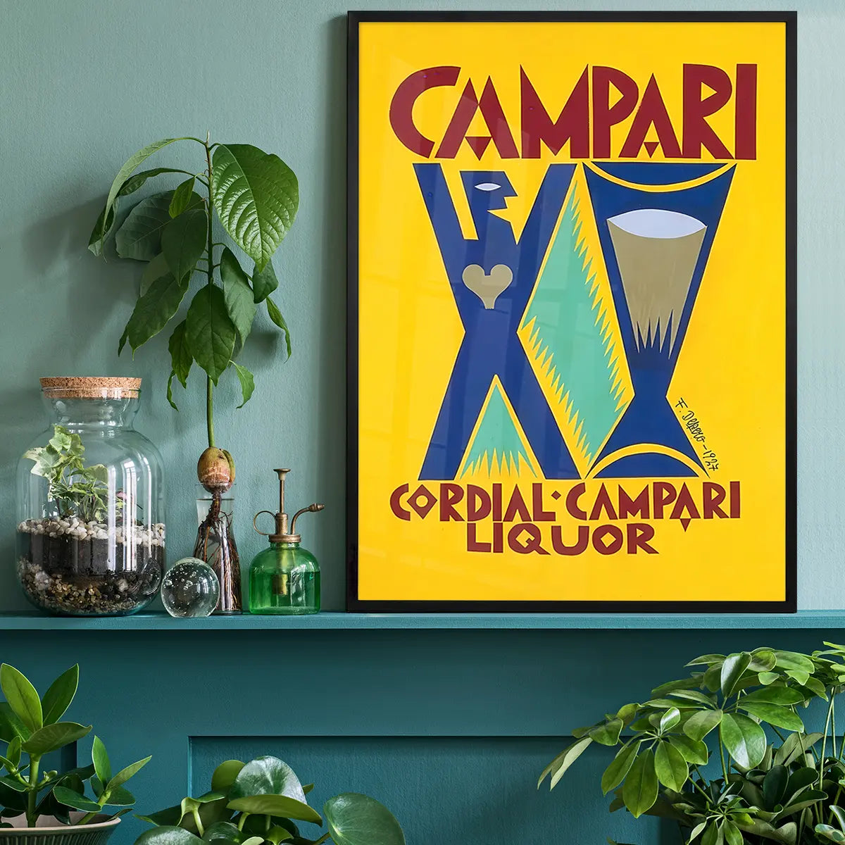 Yello Campari Cordial Liquor Poster Print