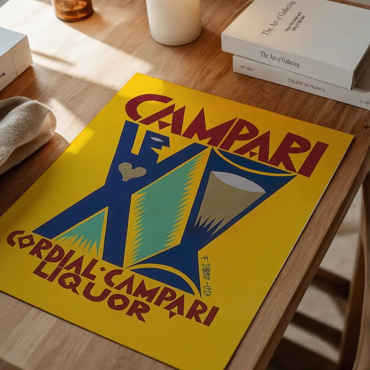 Yello Campari Cordial Liquor Poster Print