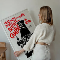 Bitter Campari in Testa Black and White Fortunato Depero Print