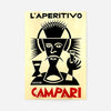 Campari L'Aperetivo Face Fortunato Depero Poster Print