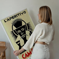 Campari L'Aperetivo Face Fortunato Depero Poster Print