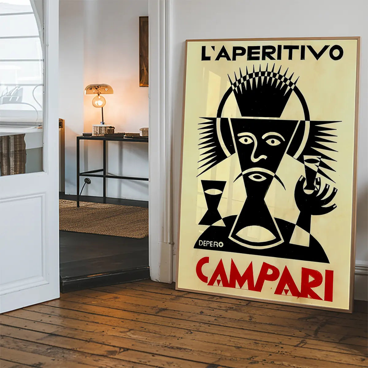 Campari L'Aperetivo Face Fortunato Depero Poster Print