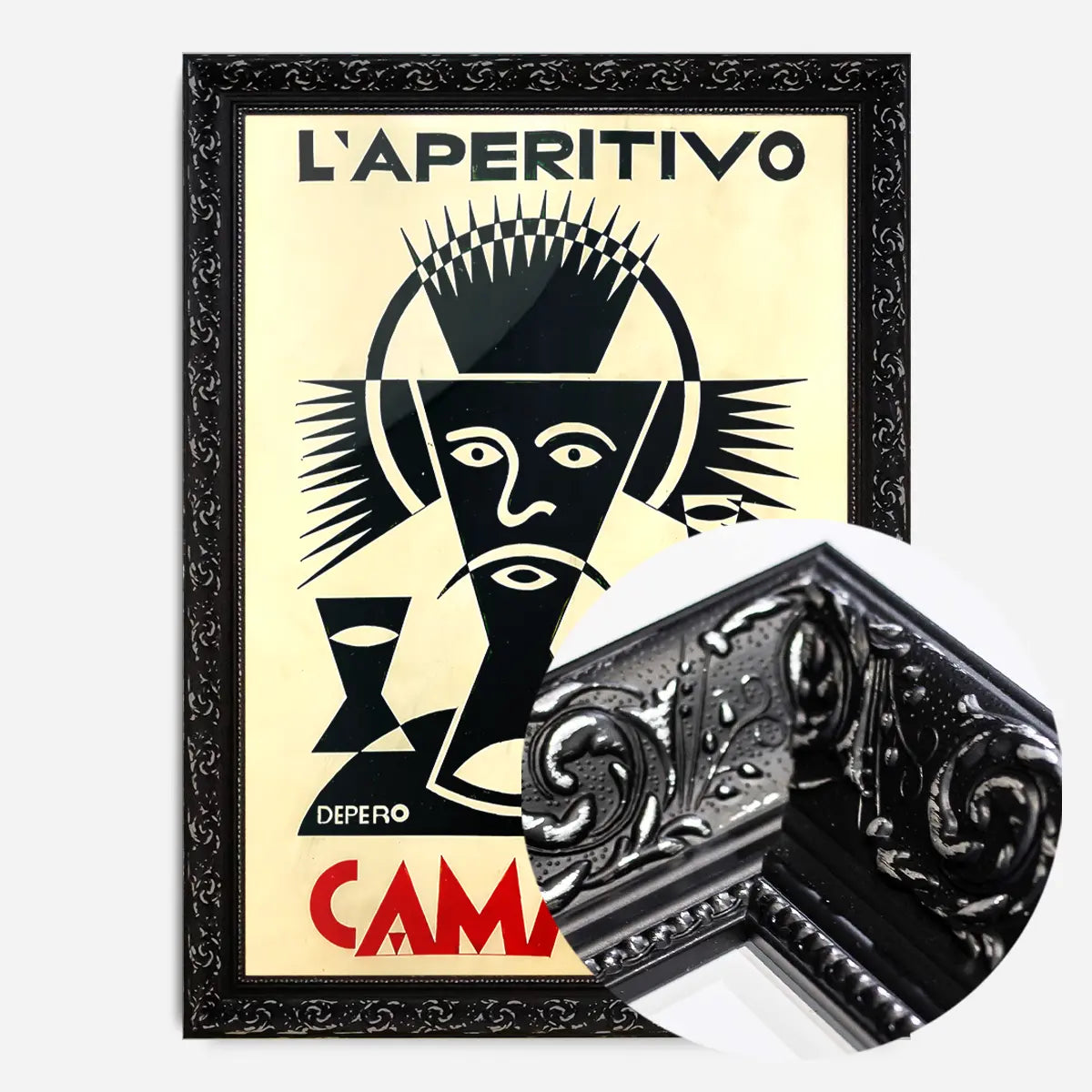 Campari L'Aperetivo Face Fortunato Depero Poster Print