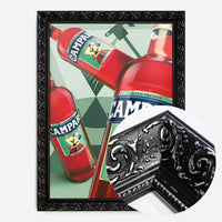 Photorealistic Campari Bottles Poster Print