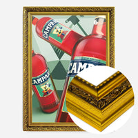 Photorealistic Campari Bottles Poster Print