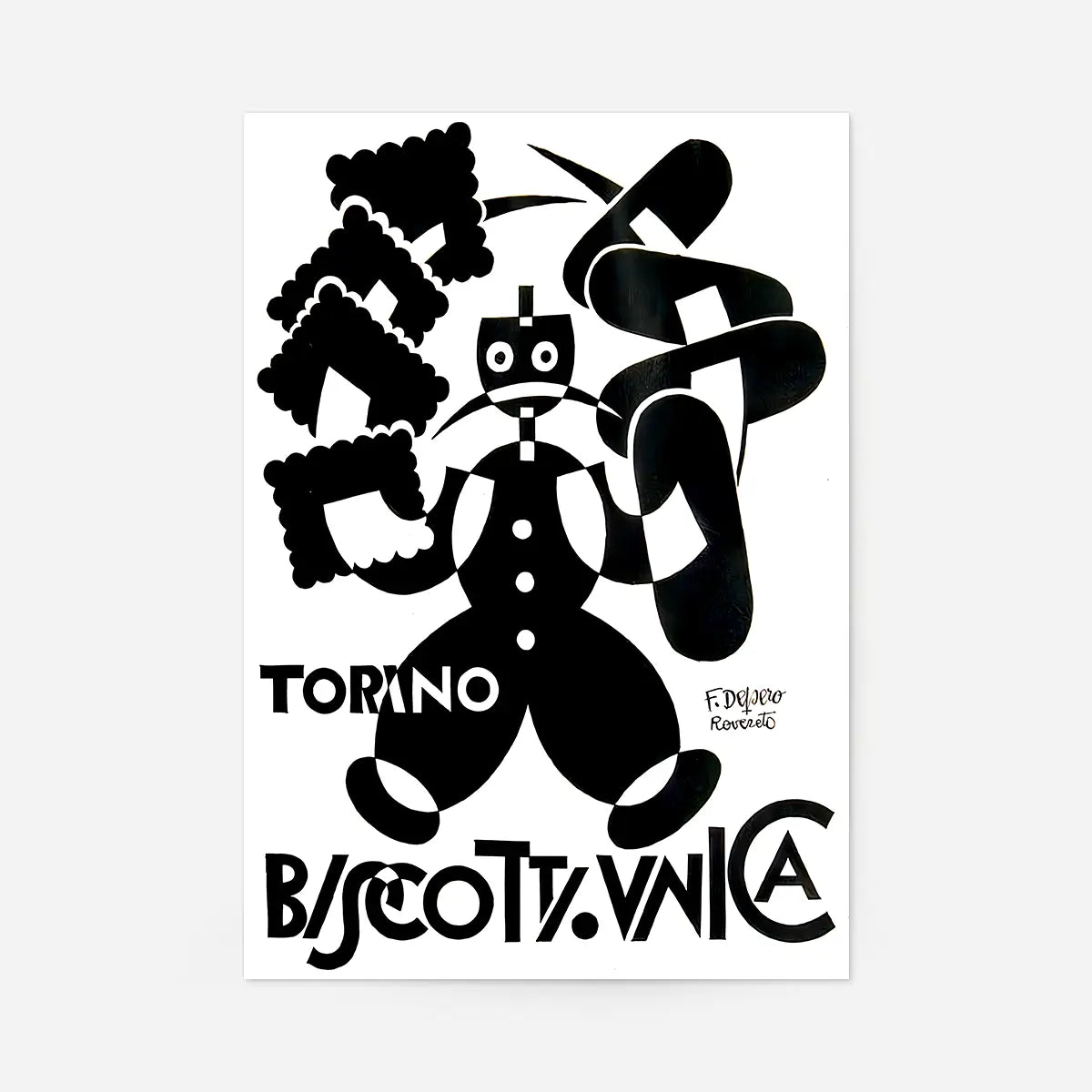 Torino Biscotti Fortunato Depero Graphic Design Poster Print