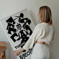 Torino Biscotti Fortunato Depero Graphic Design Poster Print