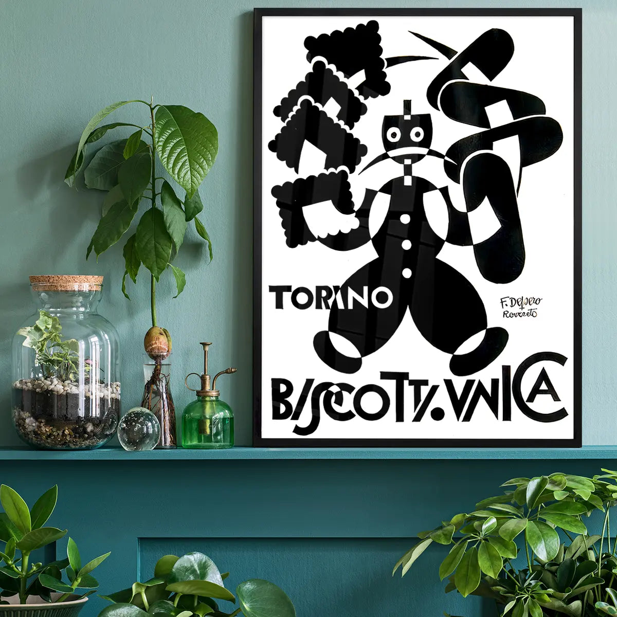 Torino Biscotti Fortunato Depero Graphic Design Poster Print