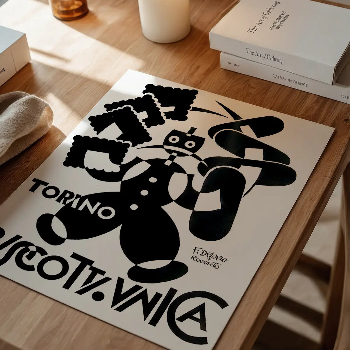 Torino Biscotti Fortunato Depero Graphic Design Poster Print