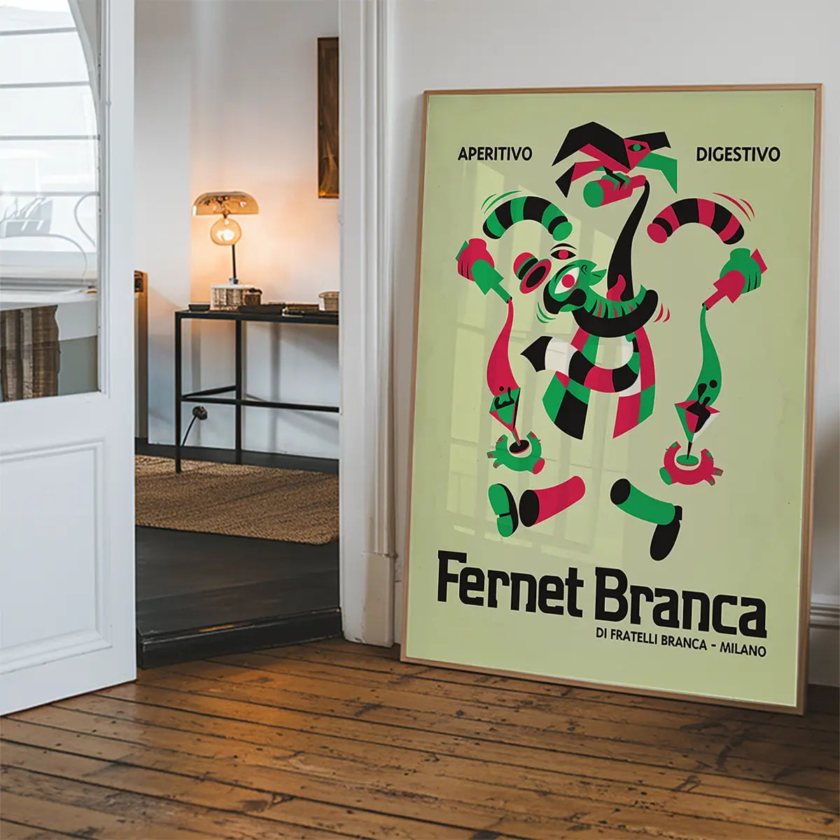 Green Fernet Branca Italian Design Poster Print