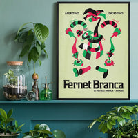 Green Fernet Branca Italian Design Poster Print