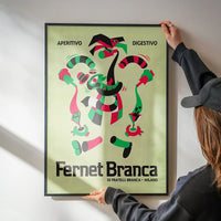 Green Fernet Branca Italian Design Poster Print