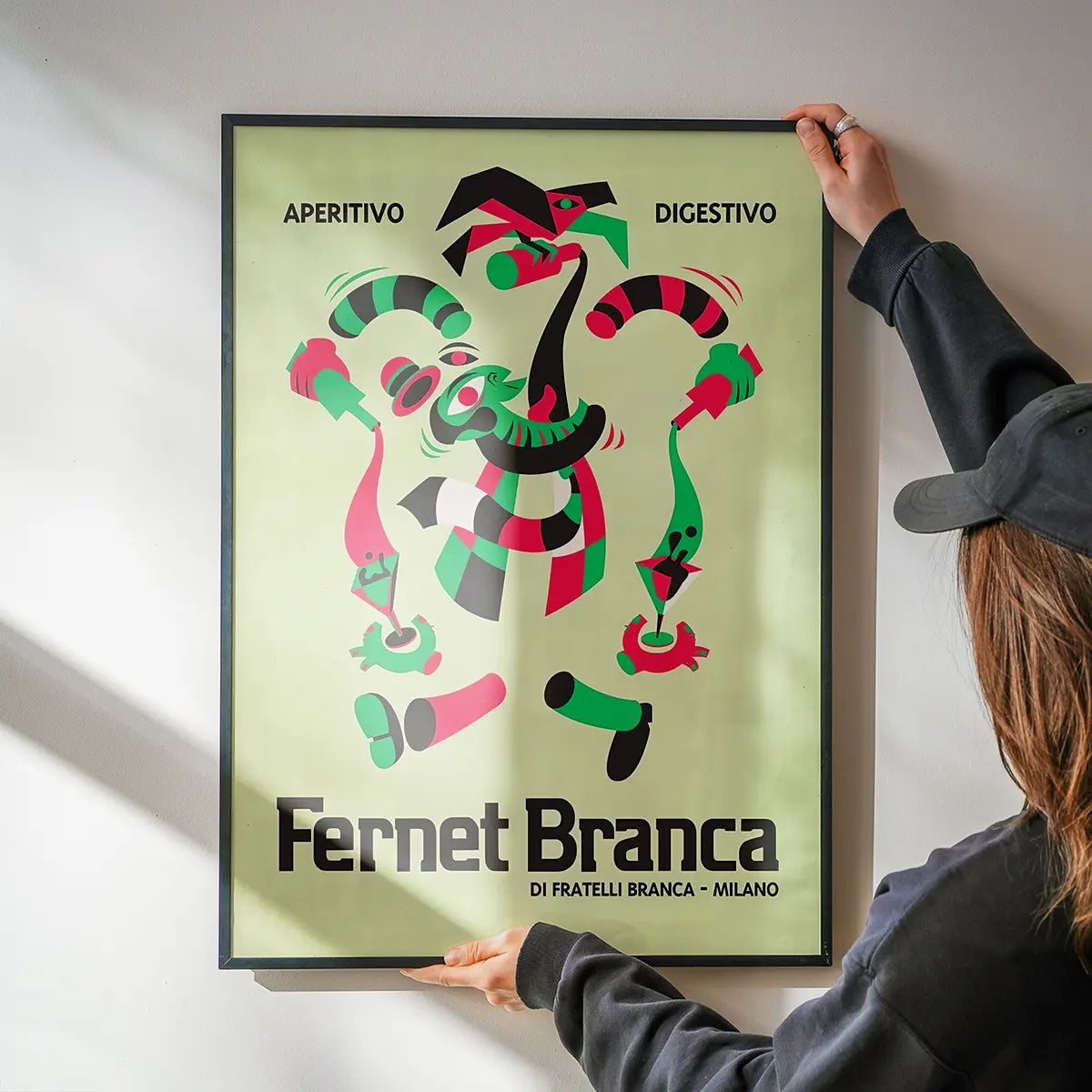 Green Fernet Branca Italian Design Poster Print