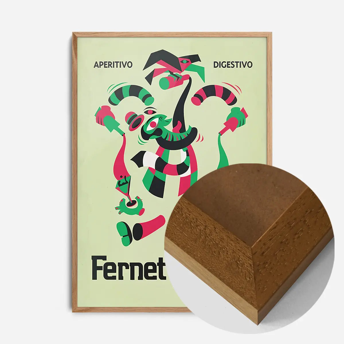 Green Fernet Branca Italian Design Poster Print