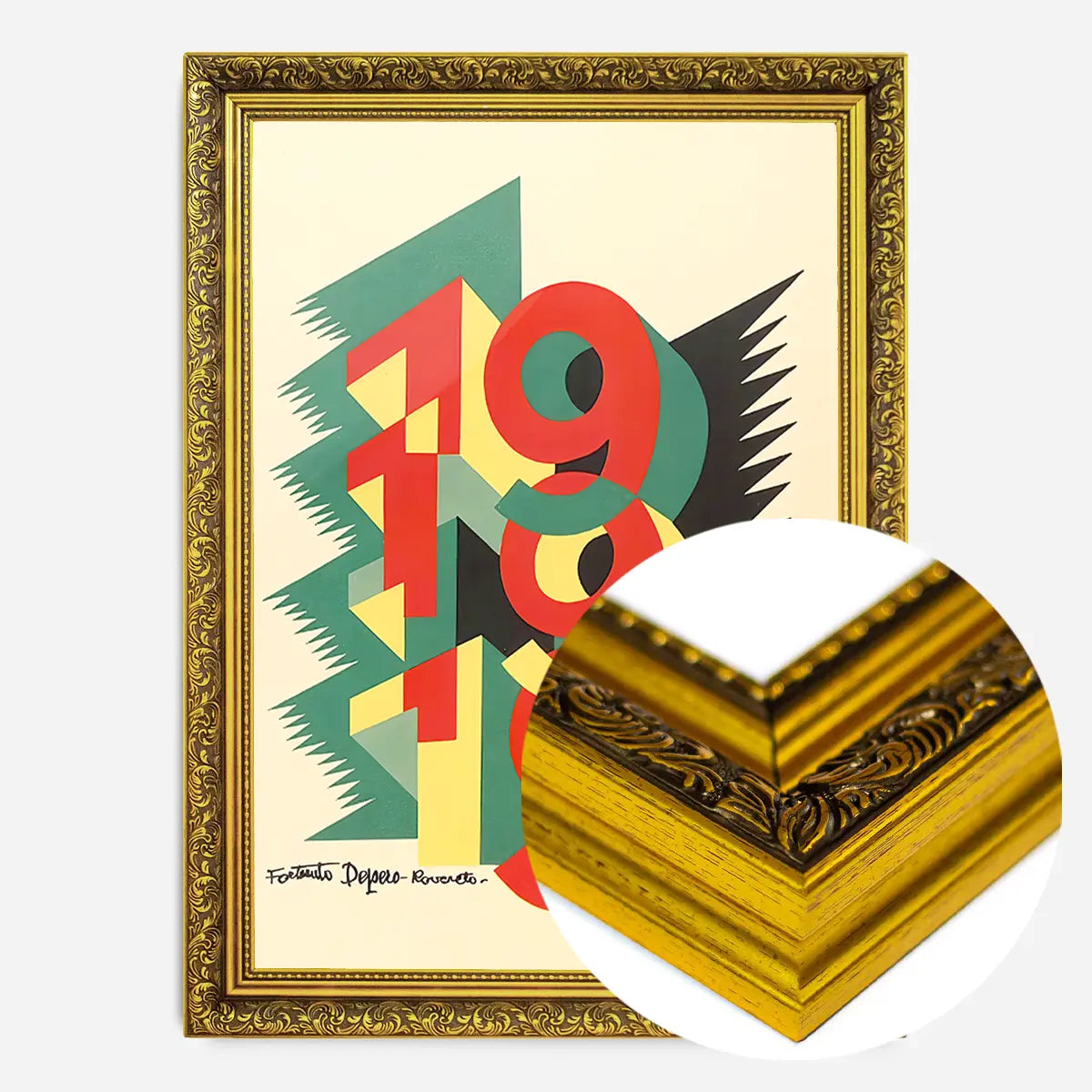 191919 Fortunato Depero Poster Typography Print
