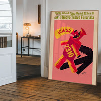 Teatro Futurista Fortunato Depero Design Poster Print