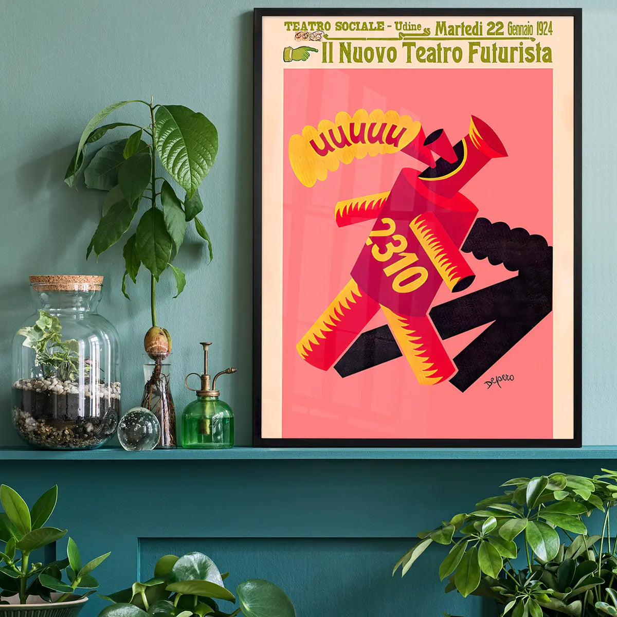 Teatro Futurista Fortunato Depero Design Poster Print