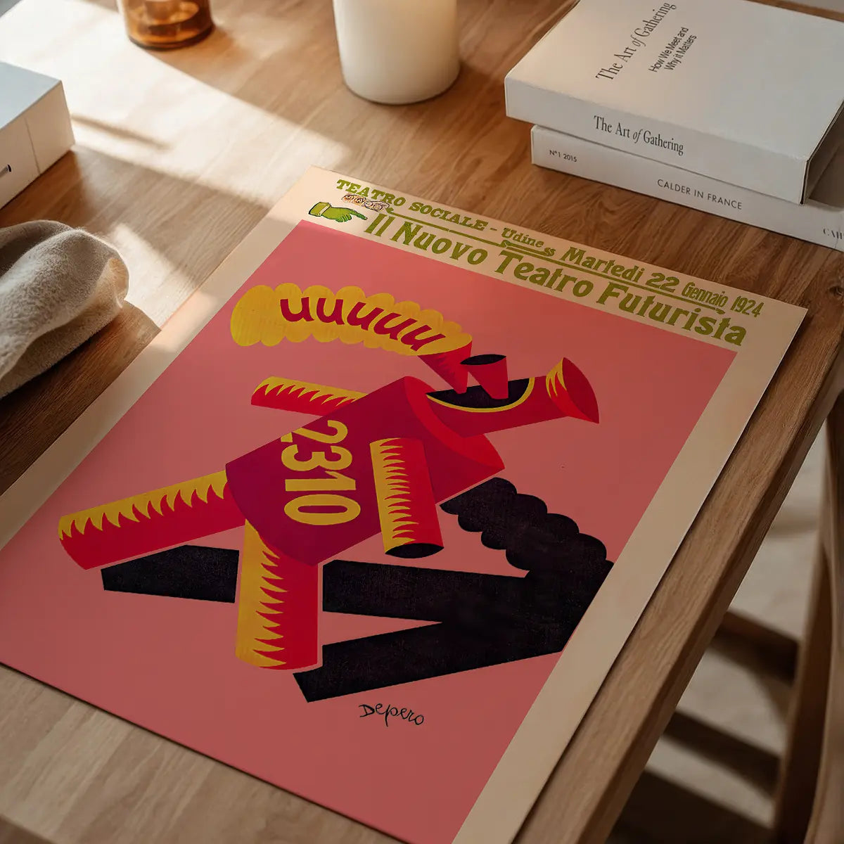 Teatro Futurista Fortunato Depero Design Poster Print