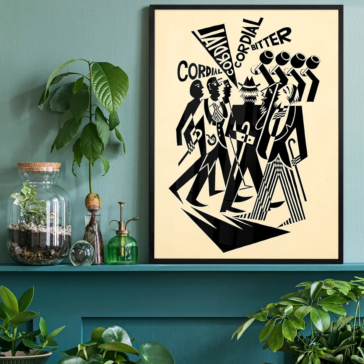 Black and White Cordial Bitter Design Poster Print