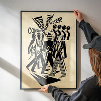 Black and White Cordial Bitter Design Poster Print