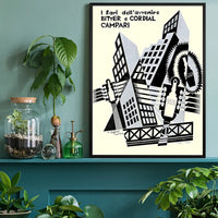 Bitter e Cordial Campari Fortunato Depero Design Poster Print
