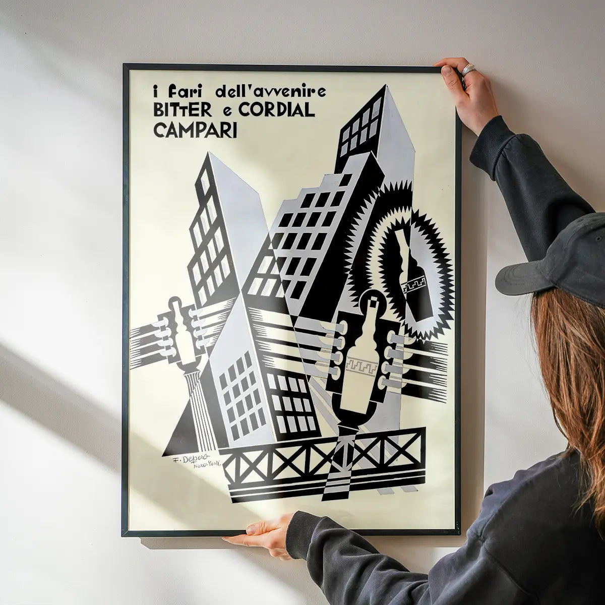 Bitter e Cordial Campari Fortunato Depero Design Poster Print