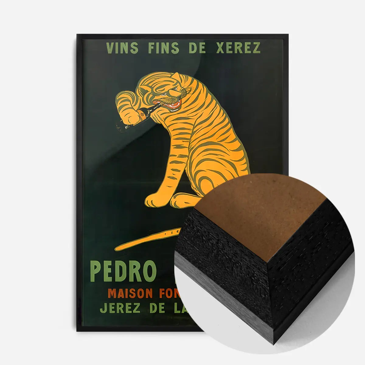 Pedro Domeco Vintage Sherry Tiger Poster Print