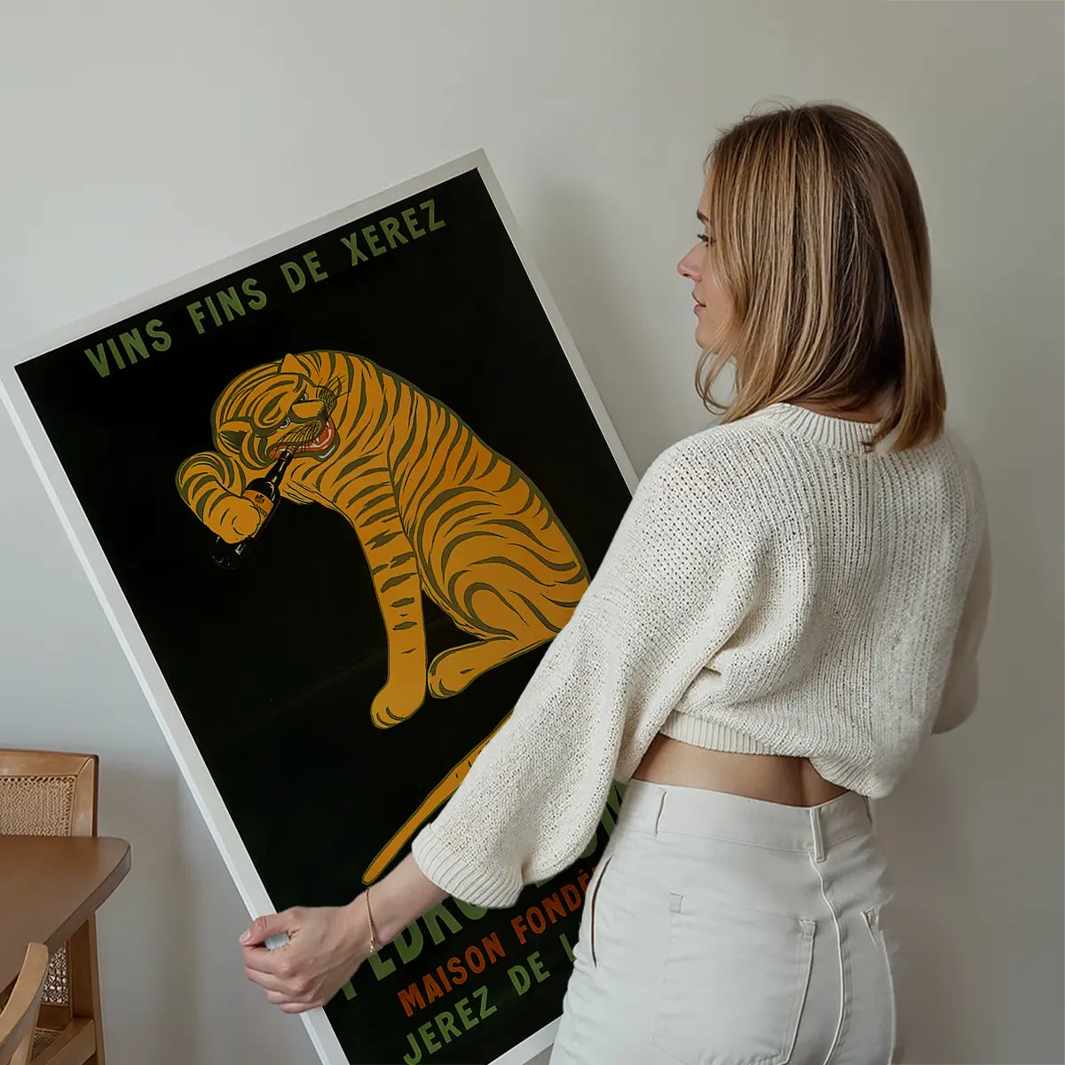 Pedro Domeco Vintage Sherry Tiger Poster Print