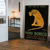 Pedro Domeco Vintage Sherry Tiger Poster Print
