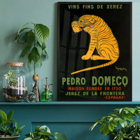 Pedro Domeco Vintage Sherry Tiger Poster Print