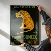 Pedro Domeco Vintage Sherry Tiger Poster Print