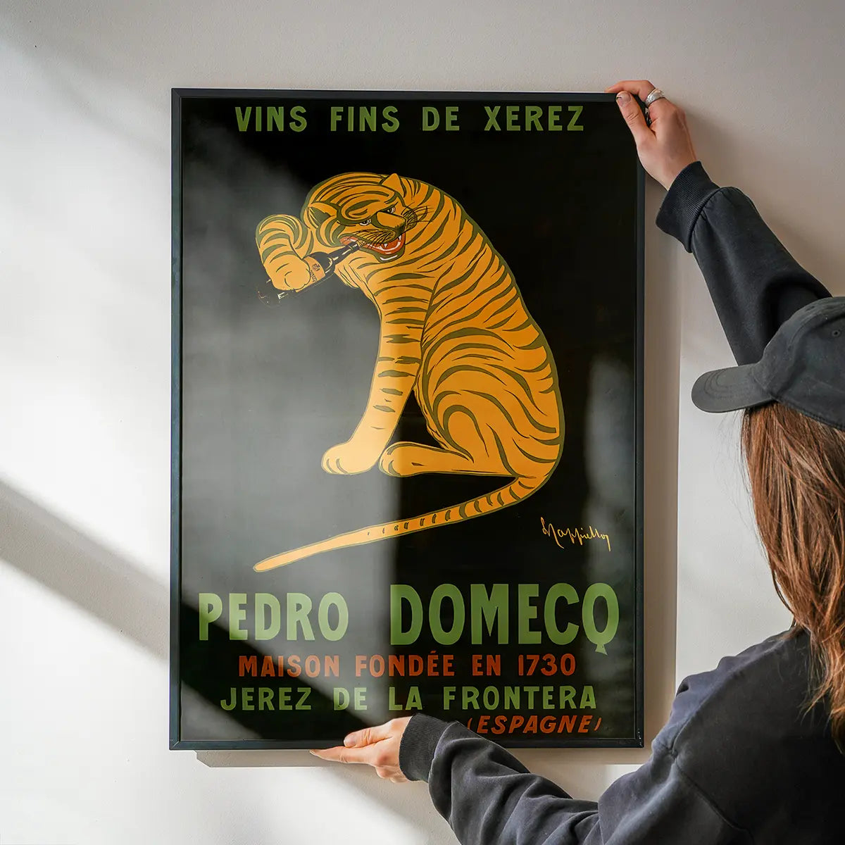 Pedro Domeco Vintage Sherry Tiger Poster Print
