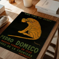 Pedro Domeco Vintage Sherry Tiger Poster Print