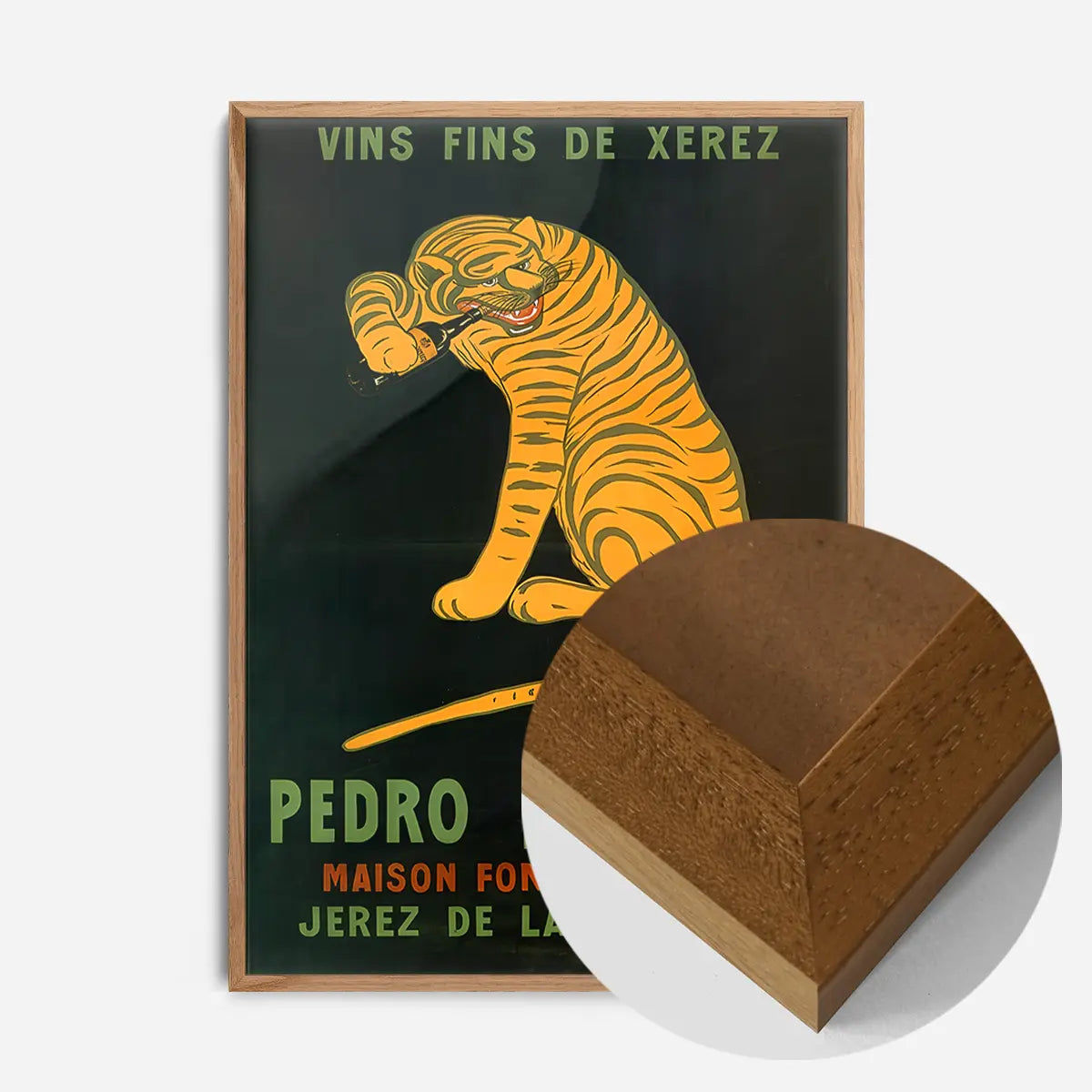 Pedro Domeco Vintage Sherry Tiger Poster Print