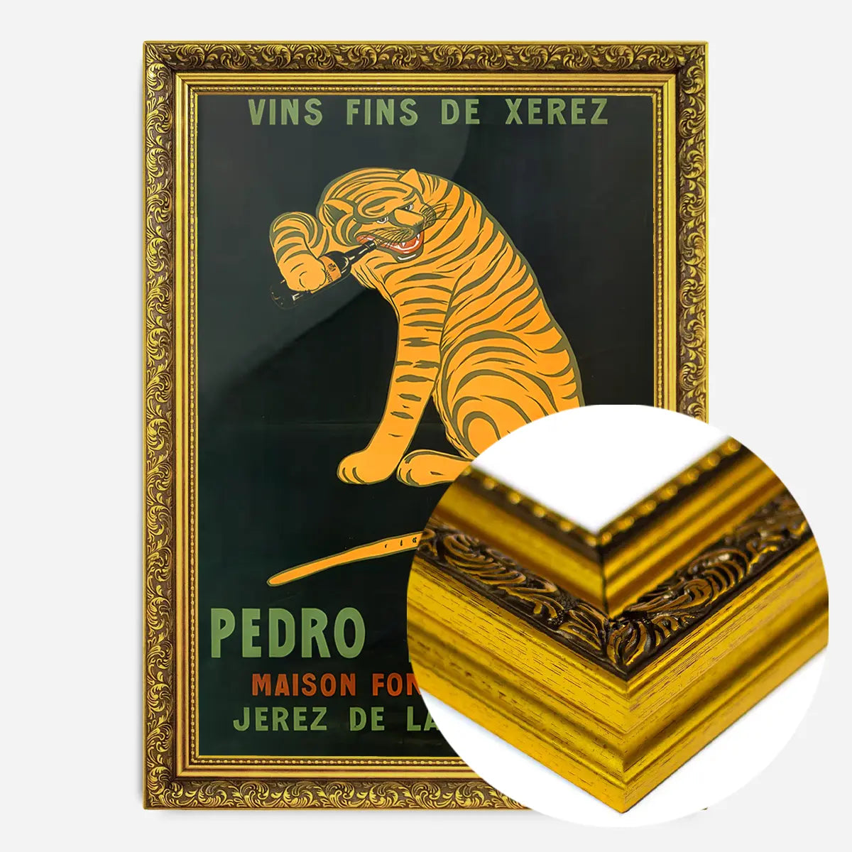 Pedro Domeco Vintage Sherry Tiger Poster Print
