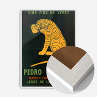 Pedro Domeco Vintage Sherry Tiger Poster Print
