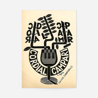 Cordial Campari Glass Fortunato Depero Design Print