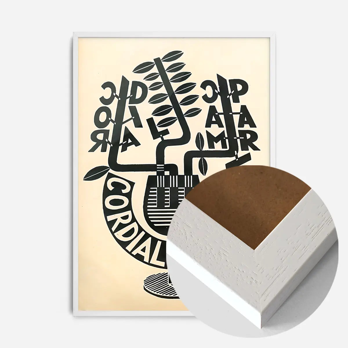 Cordial Campari Glass Fortunato Depero Design Print