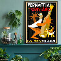 Vernaccia di Oristano Vintage Alcohol Design Poster Print