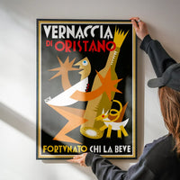 Vernaccia di Oristano Vintage Alcohol Design Poster Print