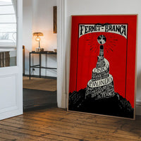 Red Fernet Branca Typography Design Poster Print
