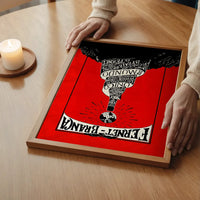 Red Fernet Branca Typography Design Poster Print